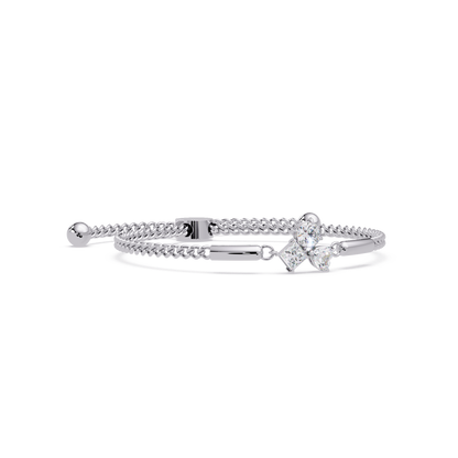 Trio Lab Grown Diamond Shape Adjustable Bracelet - HIGHCARAT DIAMONDS