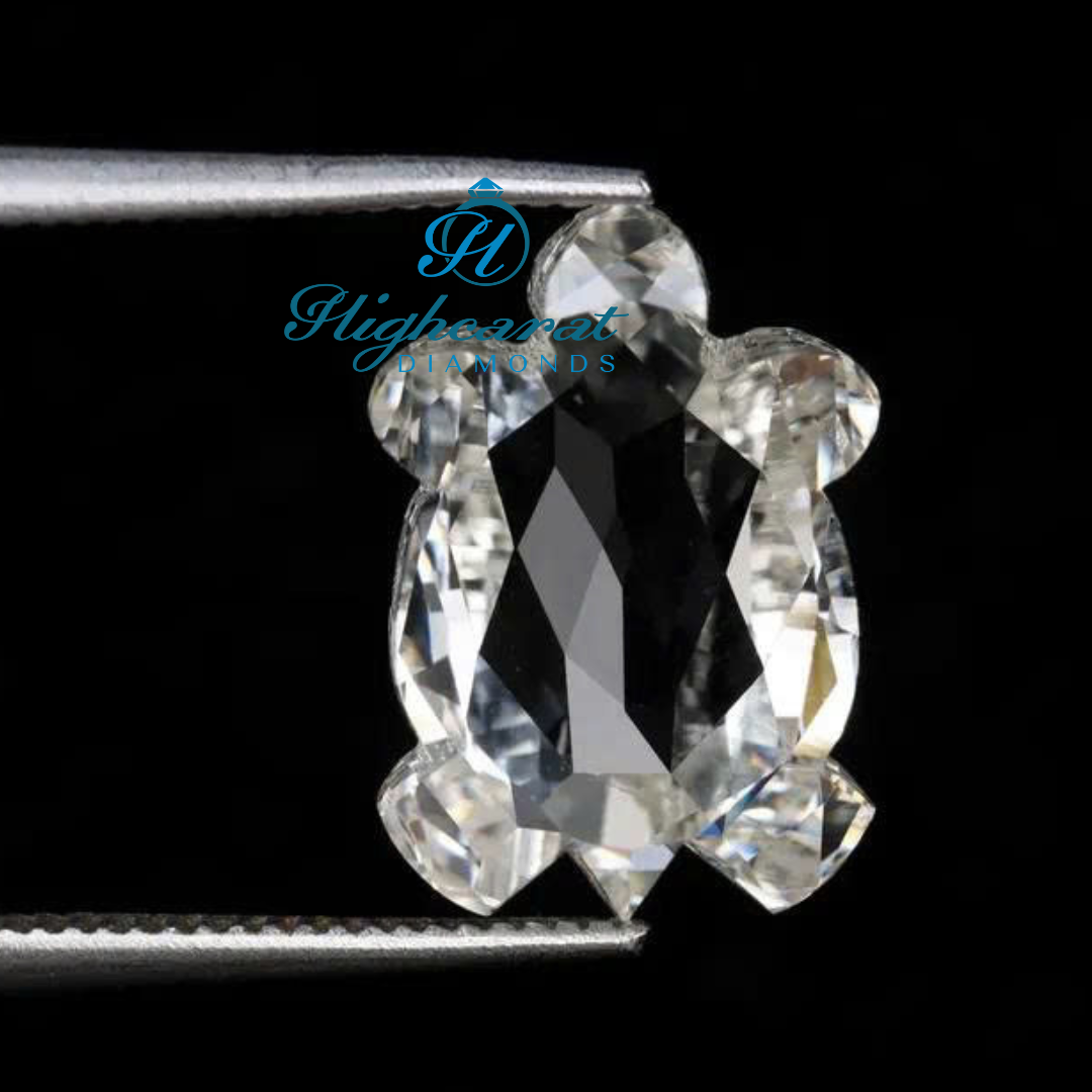 Turtle Shape lab Grown Unique Cut Shinning Occasionally Wear Diamond Pendant For Women - HIGHCARAT DIAMONDS