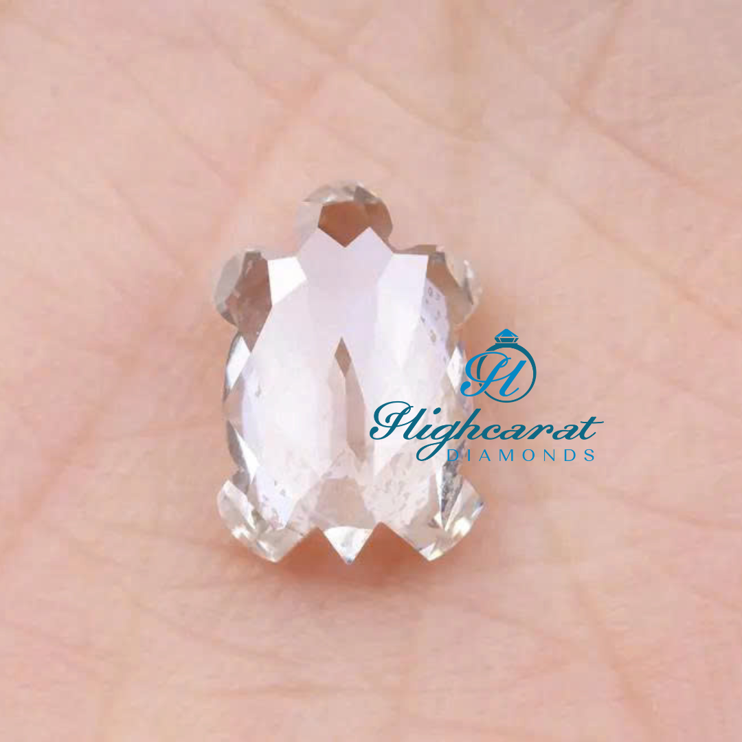 Turtle Shape lab Grown Unique Cut Shinning Occasionally Wear Diamond Pendant For Women - HIGHCARAT DIAMONDS