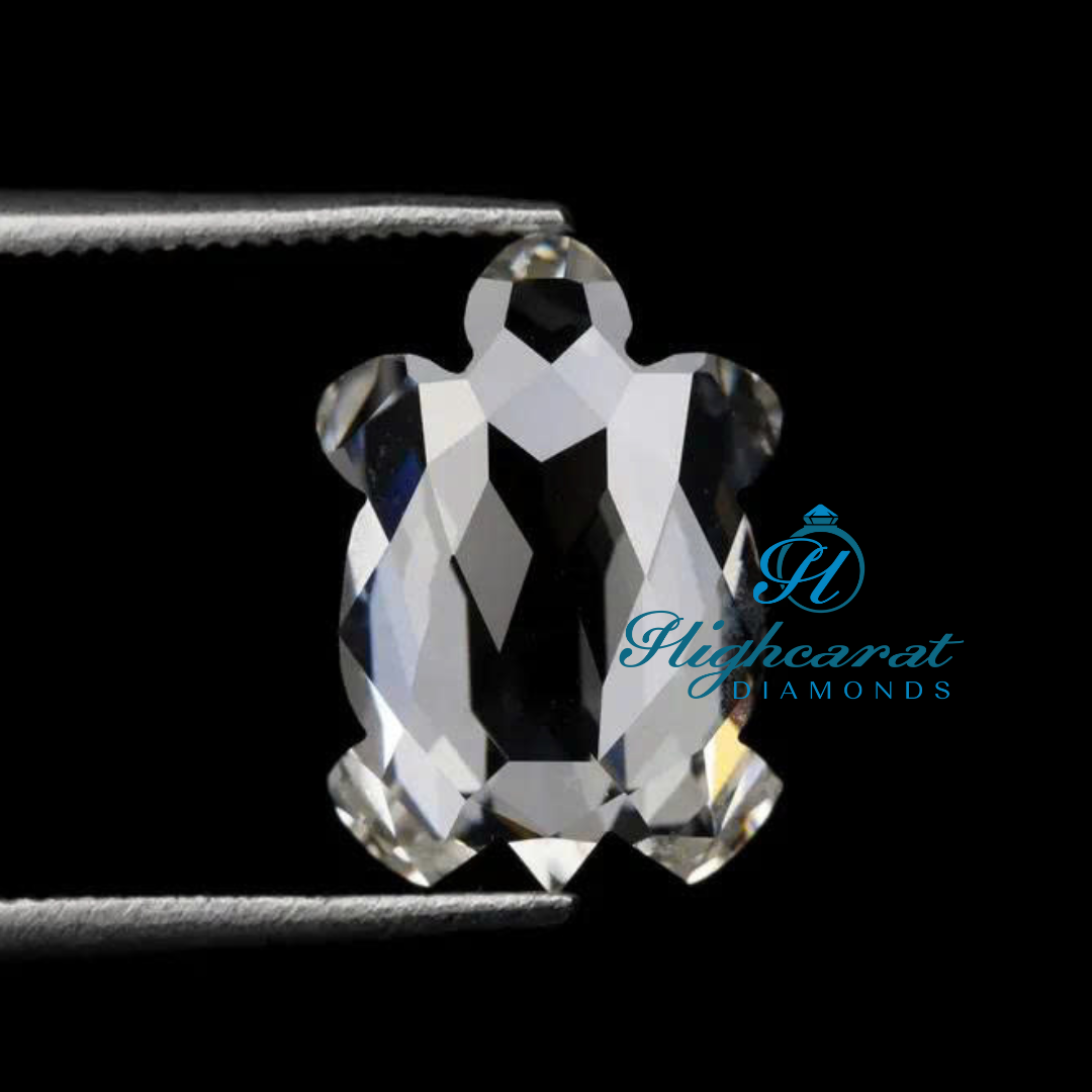 Turtle Shape lab Grown Unique Cut Shinning Occasionally Wear Diamond Pendant For Women - HIGHCARAT DIAMONDS