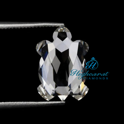 Turtle Shape lab Grown Unique Cut Shinning Occasionally Wear Diamond Pendant For Women - HIGHCARAT DIAMONDS