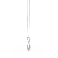 Marquise & Round Cut Vintage Lab Grown Diamond Unique Pendant - HIGHCARAT DIAMONDS