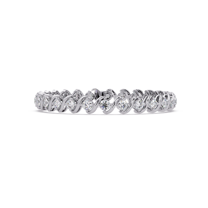 Twisted Lab grown Diamond Link Bracelet - HIGHCARAT DIAMONDS