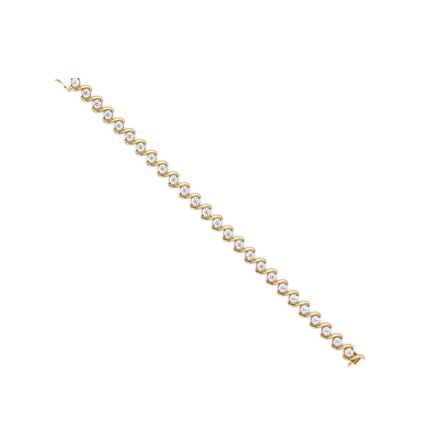 Twisted Lab grown Diamond Link Bracelet - HIGHCARAT DIAMONDS
