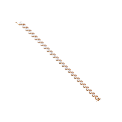 Twisted Lab grown Diamond Link Bracelet - HIGHCARAT DIAMONDS