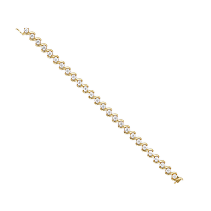 Twisted Lab grown Diamond Link Bracelet - HIGHCARAT DIAMONDS