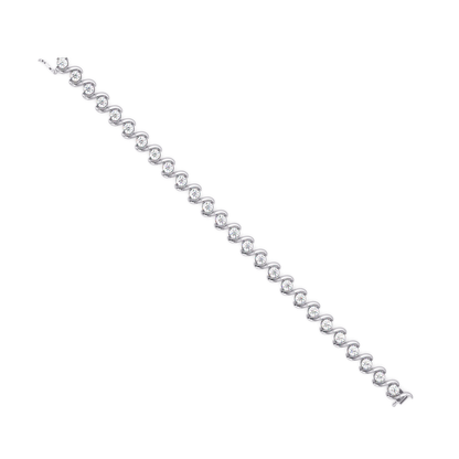 Twisted Lab grown Diamond Link Bracelet - HIGHCARAT DIAMONDS