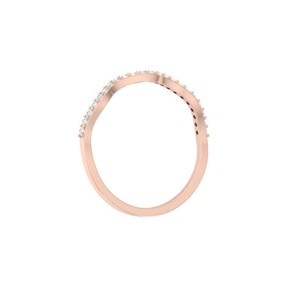 Twisted Round Cut Wedding Diamond Ring for Her Elegant Yet Budget-Friendly in 10KT 14KT 18KT Gold Lab-Grown or Natural - HIGHCARAT DIAMONDS