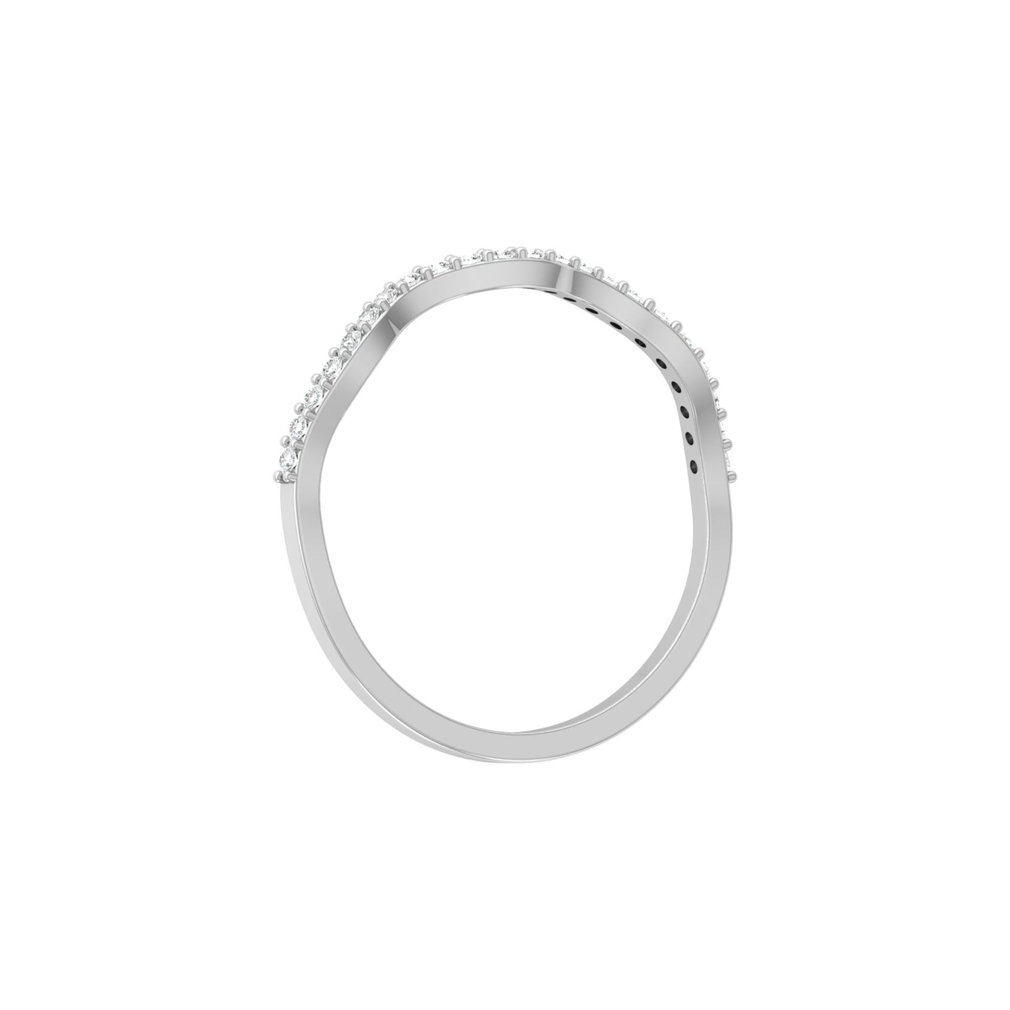Twisted Round Cut Wedding Diamond Ring for Her Elegant Yet Budget-Friendly in 10KT 14KT 18KT Gold Lab-Grown or Natural - HIGHCARAT DIAMONDS