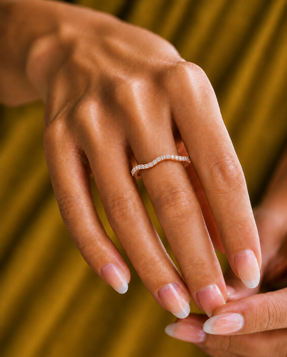 Twisted Round Cut Wedding Diamond Ring for Her Elegant Yet Budget-Friendly in 10KT 14KT 18KT Gold Lab-Grown or Natural - HIGHCARAT DIAMONDS