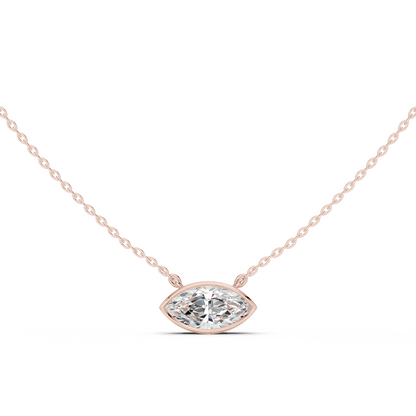 Unique 2.50Ct Marquise Cut Lab Grown Minimalist Dainty Pendant For Her - HIGHCARAT DIAMONDS