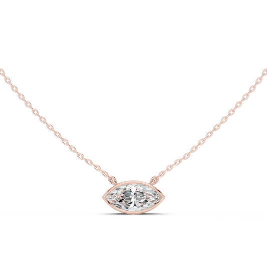 Unique 2.50Ct Marquise Cut Lab Grown Minimalist Dainty Pendant For Her - HIGHCARAT DIAMONDS