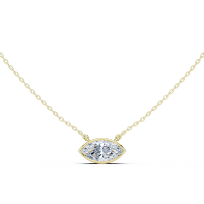 Unique 2.50Ct Marquise Cut Lab Grown Minimalist Dainty Pendant For Her - HIGHCARAT DIAMONDS