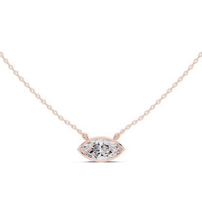 Unique 2.50Ct Marquise Cut Lab Grown Minimalist Dainty Pendant For Her - HIGHCARAT DIAMONDS