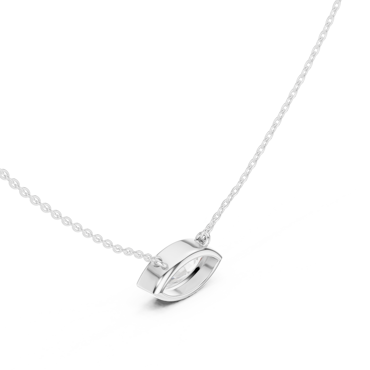 Unique 2.50Ct Marquise Cut Lab Grown Minimalist Dainty Pendant For Her - HIGHCARAT DIAMONDS