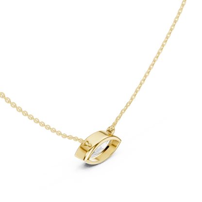 Unique 2.50Ct Marquise Cut Lab Grown Minimalist Dainty Pendant For Her - HIGHCARAT DIAMONDS