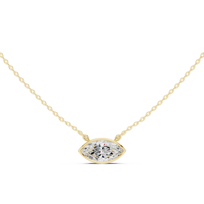 Unique 2.50Ct Marquise Cut Lab Grown Minimalist Dainty Pendant For Her - HIGHCARAT DIAMONDS