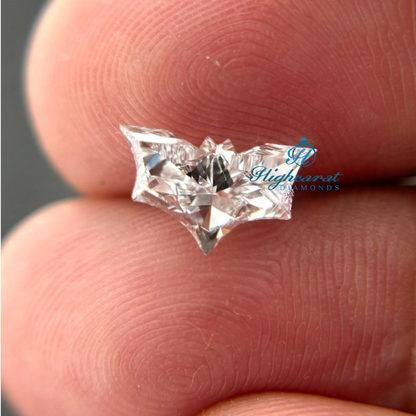 Animal Inspired Bat Shape Lab Grown Diamond showcasing creative gemstone craftsmanship