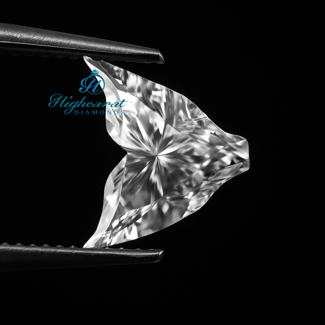 Fish Tail Cut Lab grown Diamond Unique Fancy Style For Engagement Ring & Fine Jewelry Making - HIGHCARAT DIAMONDS