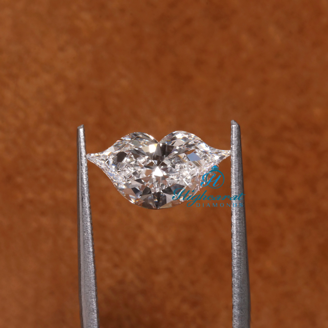 Lip Shape Antique Minimalist Dainty Loose Diamond Say It with Sparkle - HIGHCARAT DIAMONDS