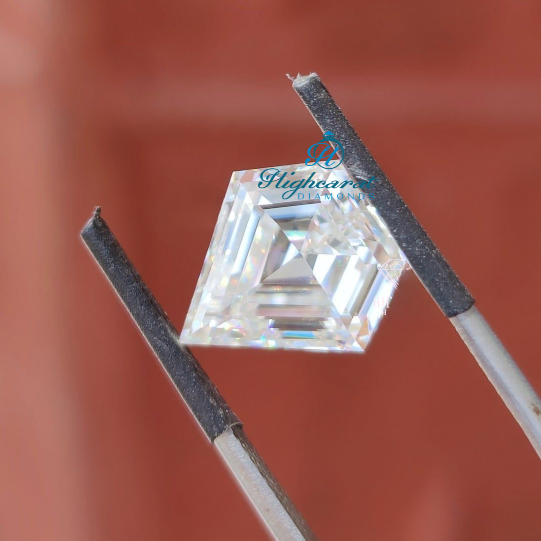 Precision Cut Spear Shape Diamond featuring elongated structure and reflective facets