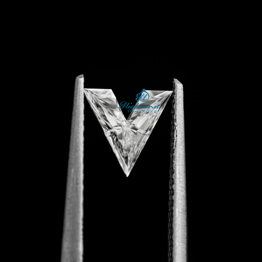 V Shape Lab Diamond Trending Initial Jewelry Stone For Everyday Elegance