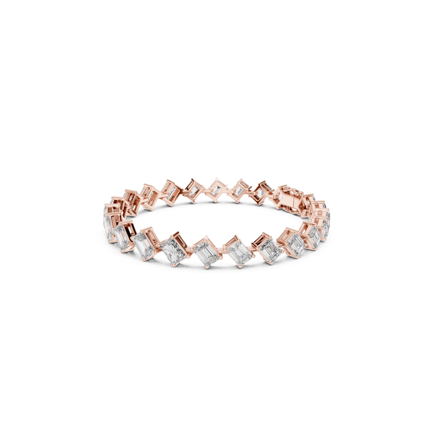 Vintage 15.79 Round Cut Lab Grown & Natural Diamond Unique Delicate Classic Dainty Stackable Tennis Bracelet For Her