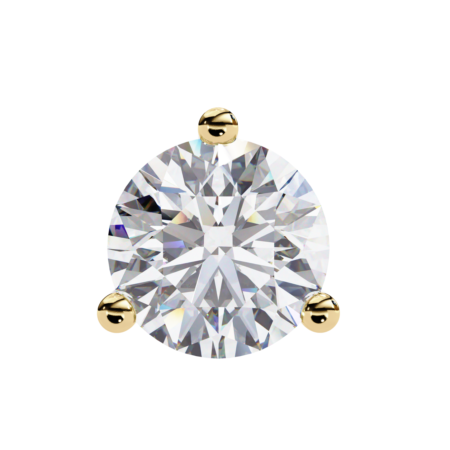 Vintage 2.57CTRound Cut Diamond 3 Prong Set Delicate Elegance Dainty Cluster Stud Earring For Her - HIGHCARAT DIAMONDS