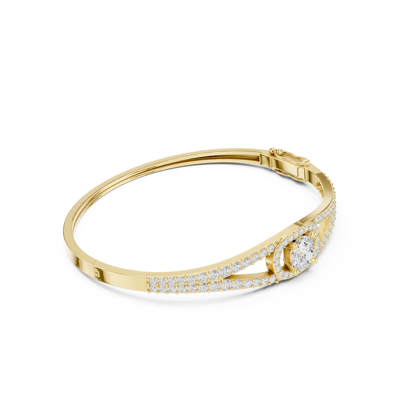 Vintage 3.16CT Round Cut Lab Grown Diamond Minimalist Party Wear Bracelet - HIGHCARAT DIAMONDS