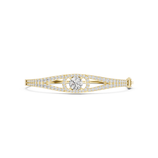Vintage 3.16CT Round Cut Lab Grown Diamond Minimalist Party Wear Bracelet - HIGHCARAT DIAMONDS