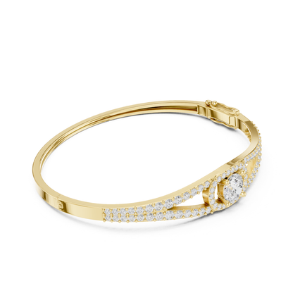 Vintage 3.16CT Round Cut Lab Grown Diamond Minimalist Party Wear Bracelet - HIGHCARAT DIAMONDS