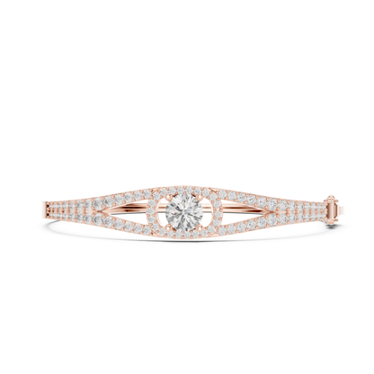 Vintage 3.16CT Round Cut Lab Grown Diamond Minimalist Party Wear Bracelet - HIGHCARAT DIAMONDS