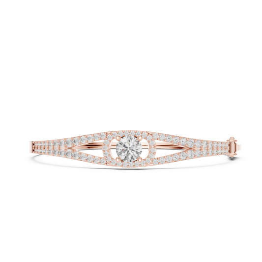 Vintage 3.16CT Round Cut Lab Grown Diamond Minimalist Party Wear Bracelet - HIGHCARAT DIAMONDS