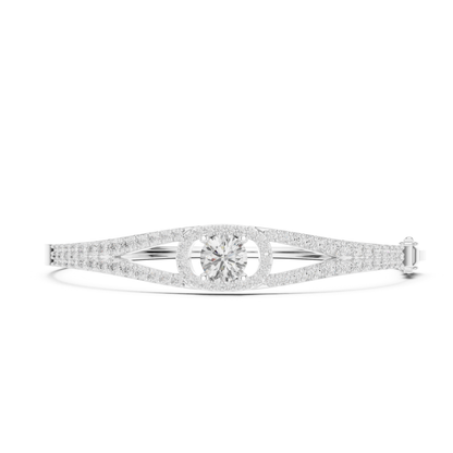 Vintage 3.16CT Round Cut Lab Grown Diamond Minimalist Party Wear Bracelet - HIGHCARAT DIAMONDS