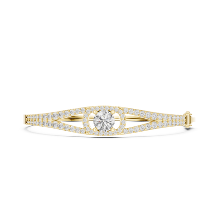 Vintage 3.16CT Round Cut Lab Grown Diamond Minimalist Party Wear Bracelet - HIGHCARAT DIAMONDS