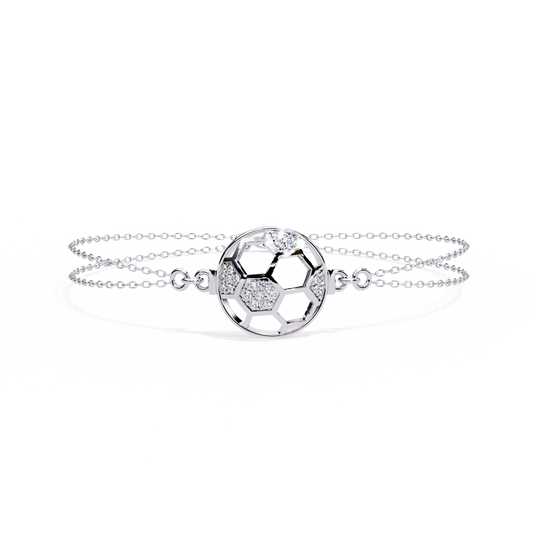 Vintage Circle Shape Round Cut Diamond Elegant Dainty Minimalist Statement Daily Wear Cuff Bracelet For Her - HIGHCARAT DIAMONDS