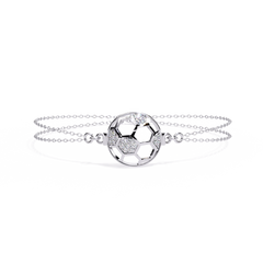 Vintage Circle Shape Round Cut Diamond Elegant Dainty Minimalist Statement Daily Wear Cuff Bracelet For Her - HIGHCARAT DIAMONDS