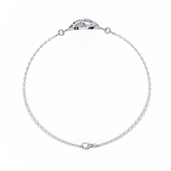 Vintage Circle Shape Round Cut Diamond Elegant Dainty Minimalist Statement Daily Wear Cuff Bracelet For Her - HIGHCARAT DIAMONDS