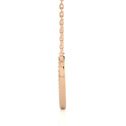 Vintage Heart Pendant with Exquisite Round Diamond Anniversary Gift For Her - HIGHCARAT DIAMONDS