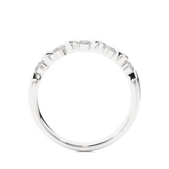 Vintage Inspired 0.26 CT Round Cut Diamond Eternity Band Wedding Ring Set For Women's - HIGHCARAT DIAMONDS
