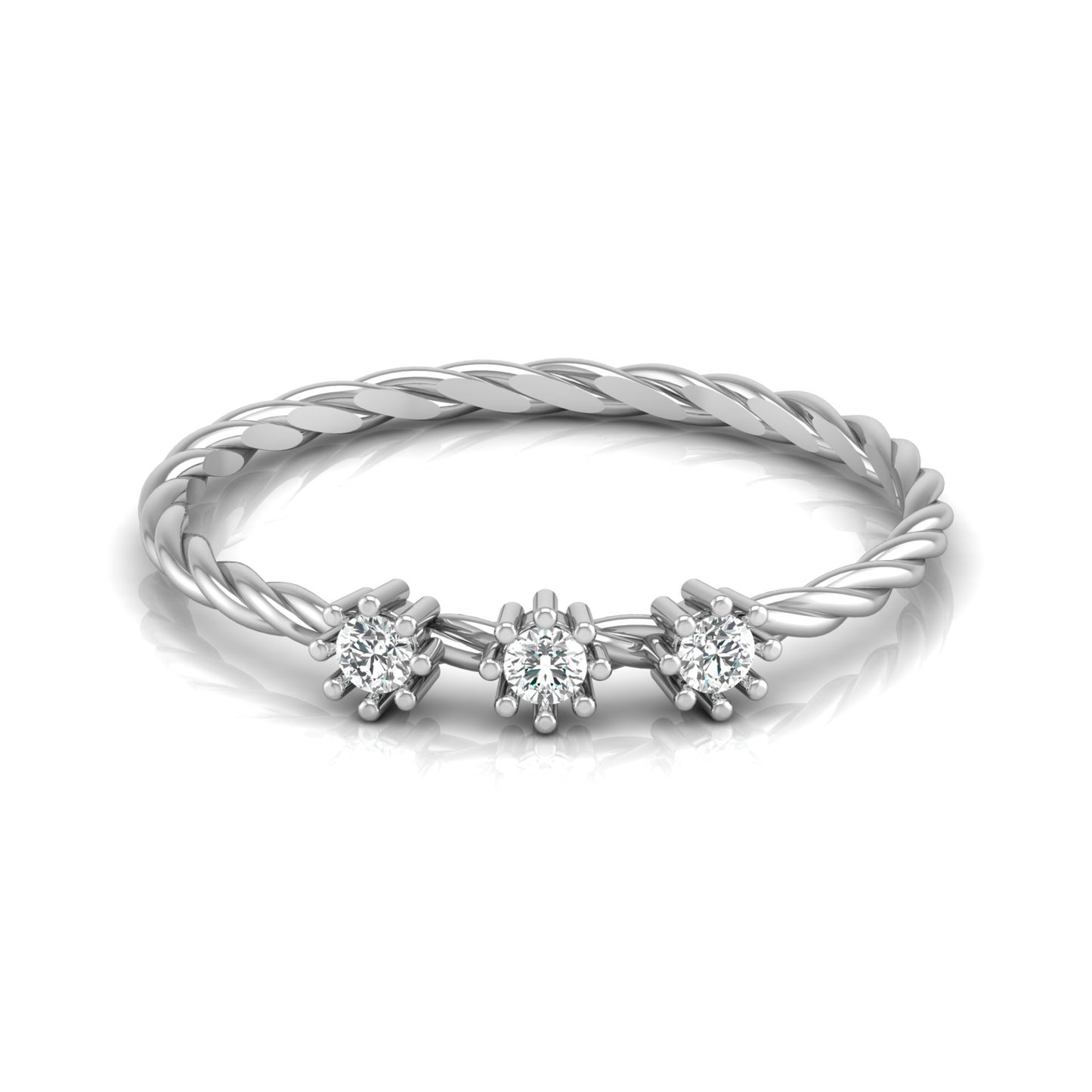 Vintage Inspired Round Labgrown Diamond Wedding Ring Personalized Diamond Ring Gift For Anniversary - HIGHCARAT DIAMONDS