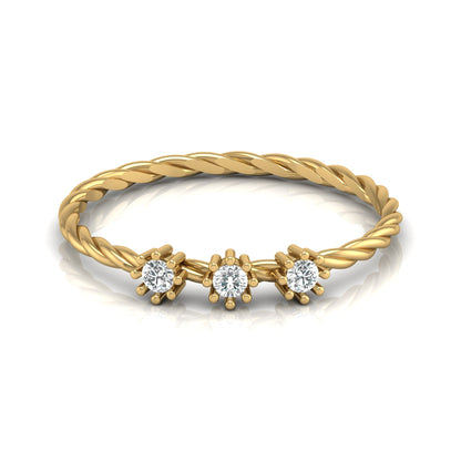 Vintage Inspired Round Labgrown Diamond Wedding Ring Personalized Diamond Ring Gift For Anniversary - HIGHCARAT DIAMONDS