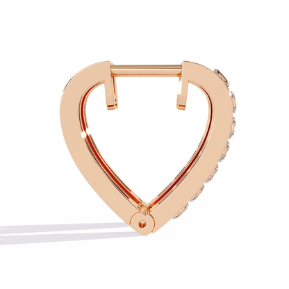 Vintage Princess Cut Top Grade Diamond Elegant Minimalist Stunning Handmade Hoop Party Wear Earring For Her - HIGHCARAT DIAMONDS