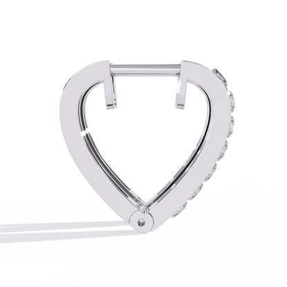 Vintage Princess Cut Top Grade Diamond Elegant Minimalist Stunning Handmade Hoop Party Wear Earring For Her - HIGHCARAT DIAMONDS