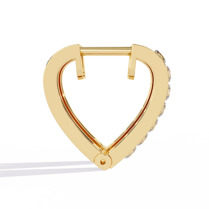 Vintage Princess Cut Top Grade Diamond Elegant Minimalist Stunning Handmade Hoop Party Wear Earring For Her - HIGHCARAT DIAMONDS