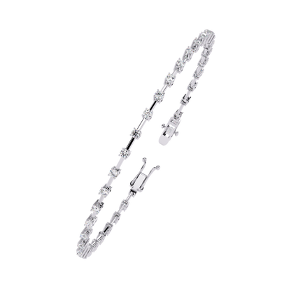 Vintage Round Cut High Quality Diamond Antique Stackable Handmade Sparkling Tennis Bracelet Gift For Women's - HIGHCARAT DIAMONDS