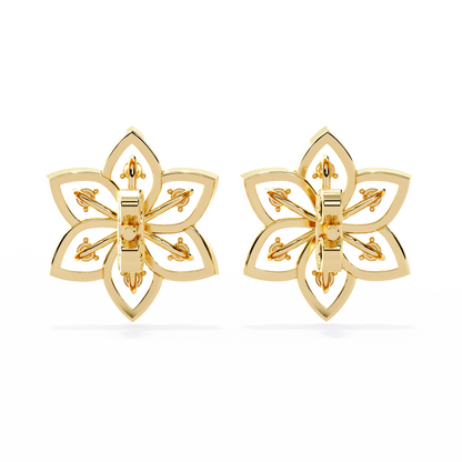 Vintage Round Cut Top Grade Diamond Unique Art Deco Dainty Party Wear Stud Earring For Women - HIGHCARAT DIAMONDS