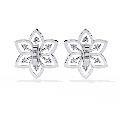 Vintage Round Cut Top Grade Diamond Unique Art Deco Dainty Party Wear Stud Earring For Women - HIGHCARAT DIAMONDS
