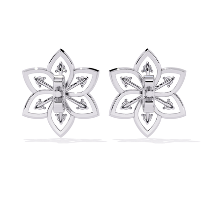 Vintage Round Cut Lab Grown Diamond Art Deco Earrings - HIGHCARAT DIAMONDS