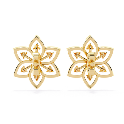 Vintage Round Cut Lab Grown Diamond Art Deco Earrings - HIGHCARAT DIAMONDS